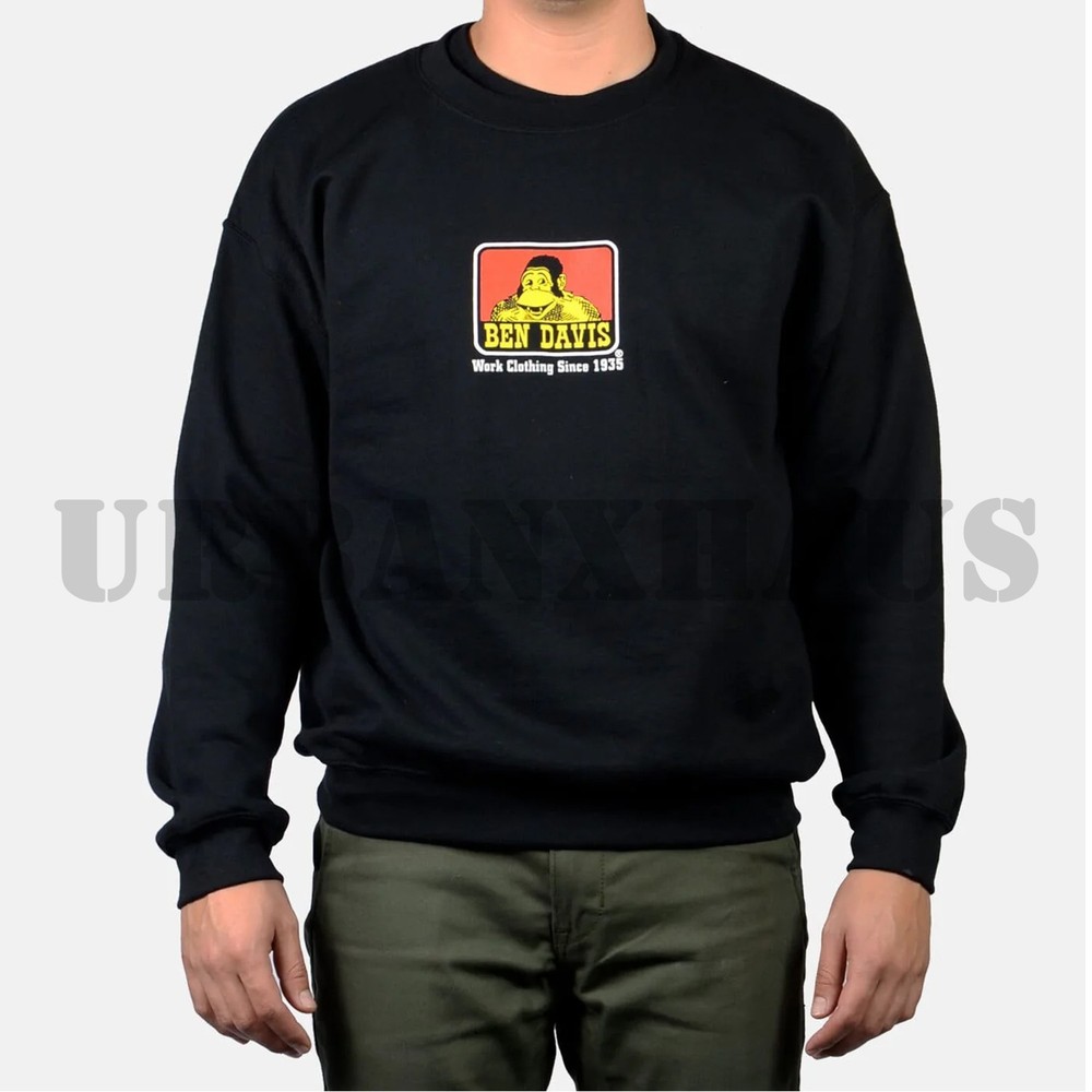 BEN DAVIS CREWNECK SWEATER PULLOVER SWEATSHIRTS S-3XL