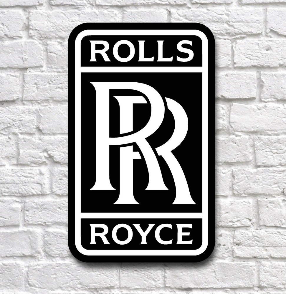 ROLLS ROYCE LOGO 2FT GARAGE SIGN WALL PLAQUE CLASSIC CAR WORKSHOP PHANTOM GHOST