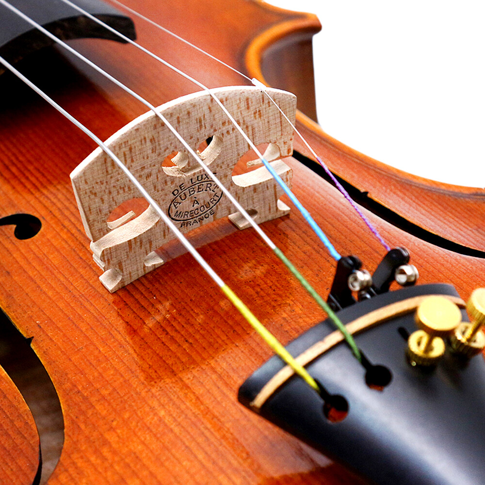 Master 4/4 Flamed Maple Handcrafted Violin With Premium Ebony Hardware And Case