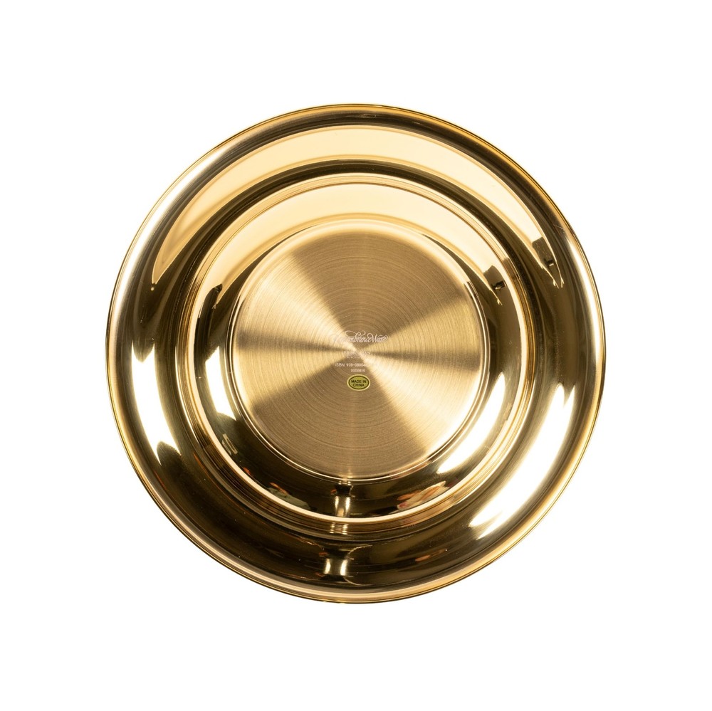 RemembranceWare Offering Plate, Brass with Red Felt