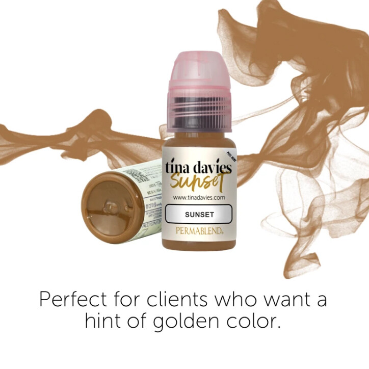 Tina Davies Sunset Collection Perma Blend Set Kit Microblading Permablend