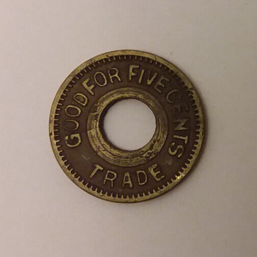 Liberty Bell 5 Cent Trade Token 21mm