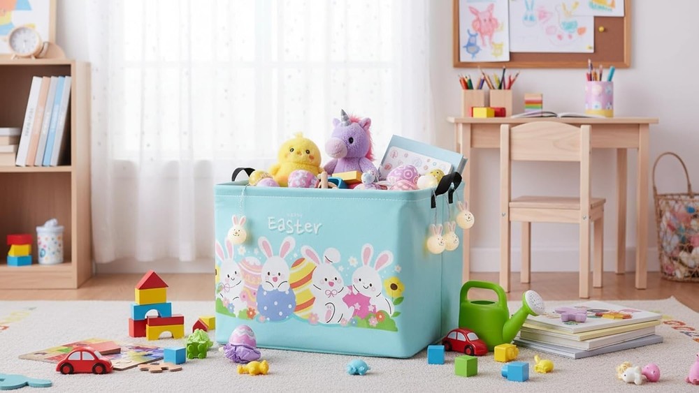 Rectangular Easter Basket Easter Basket for Kids Baby Storage Basket