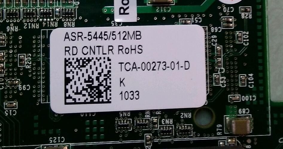 Adaptec ASR-5445 512MB SAS PCIe RAID Storage HBA Controller