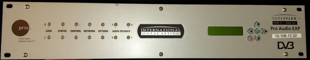 International Datacasting SuperFlex Pro Audio EXP DVB-S/DVB-S2 SFX4104FR PRSS