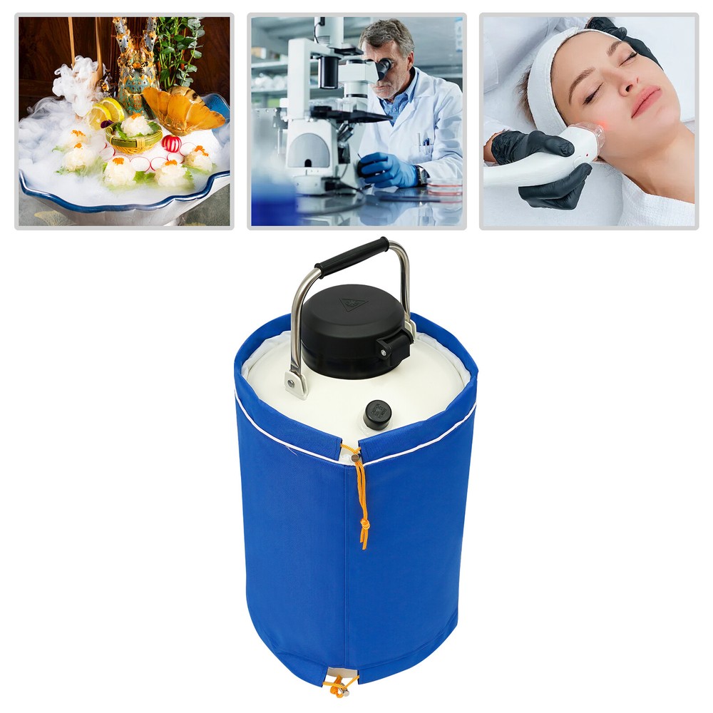 10L Liquid Nitrogen Tank Nitrogen Cryogenic Container Liquid Nitrogen Container