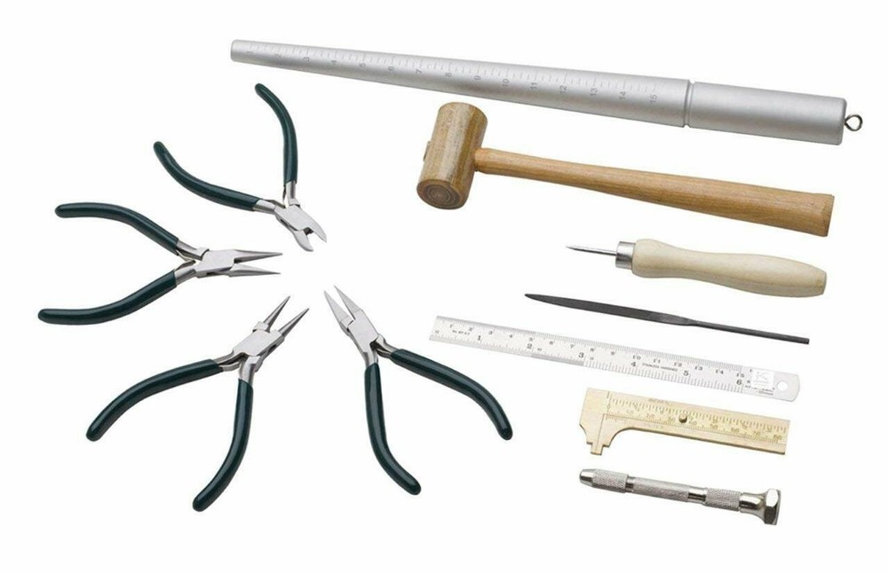 Basic Wire Wrapping Jewelry Making Repair Metal Forming Ring Tool Set Kit