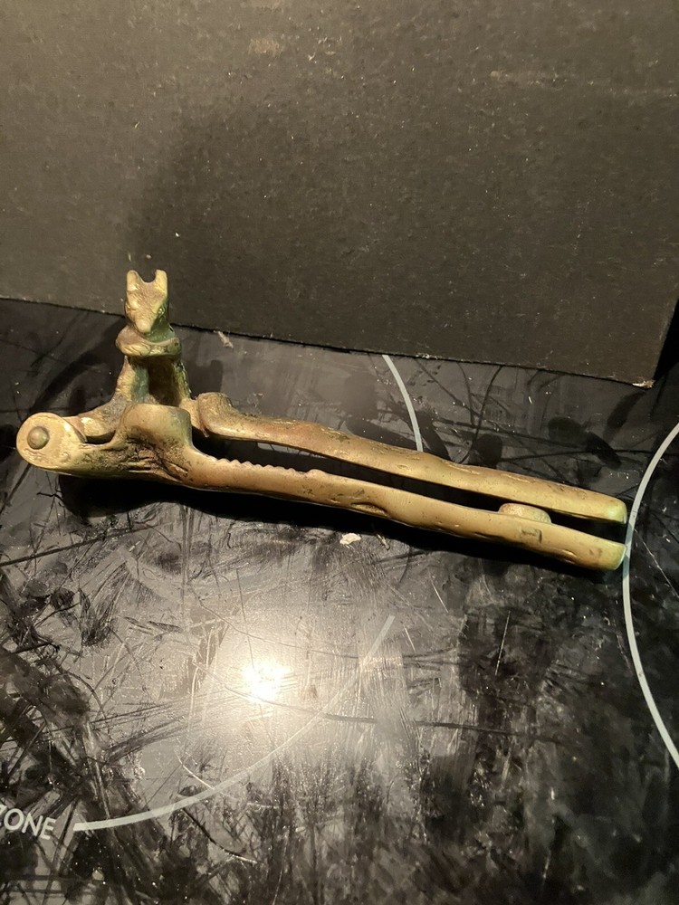 Antique Brass Squirrel Nutcracker