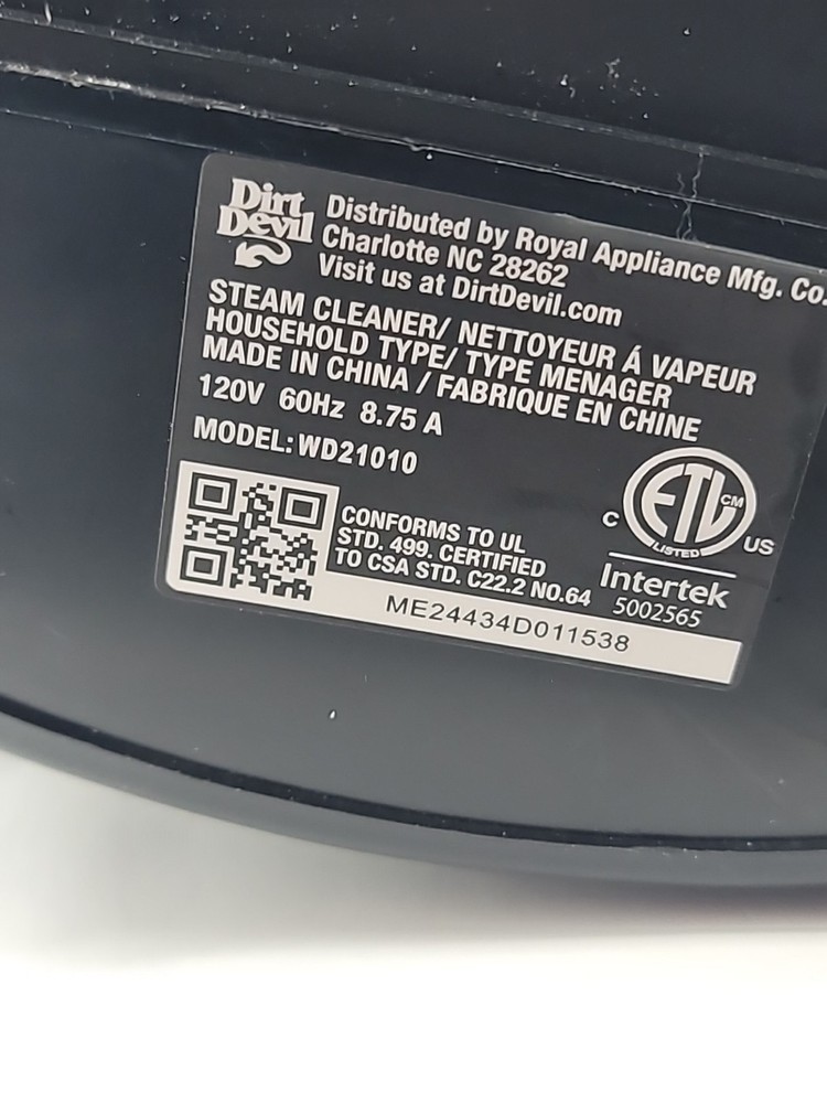 Dirt Devil Handheld Steamer Cleaner WD21010