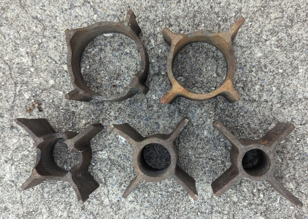 Vintage Square Die Pipe Threader With Threading Tool & Guides Assorted Lot As is