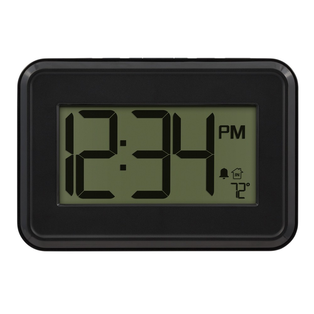 W80000 La Crosse Technology Digital Wall Clock with IN Temperature & Timer