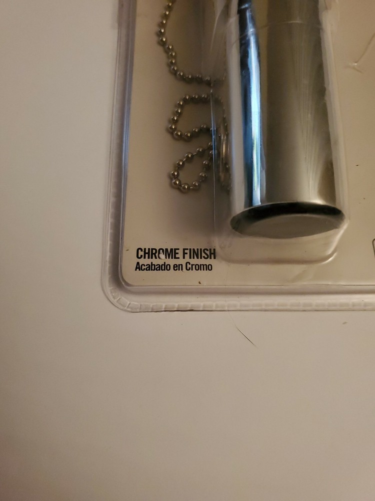 Everbilt 1-1/4 in. x 5 in. Overflow Plug - Chrome.