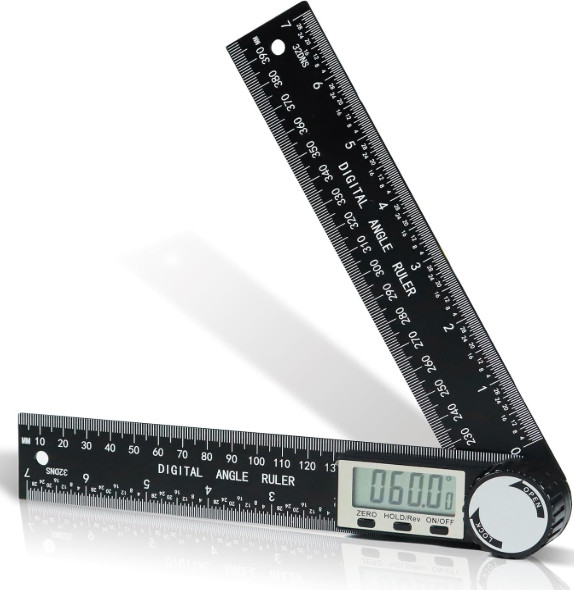 Third Generation Protractor Angle Finder, Digital Angle Ruler with 7Inch/200Mm,