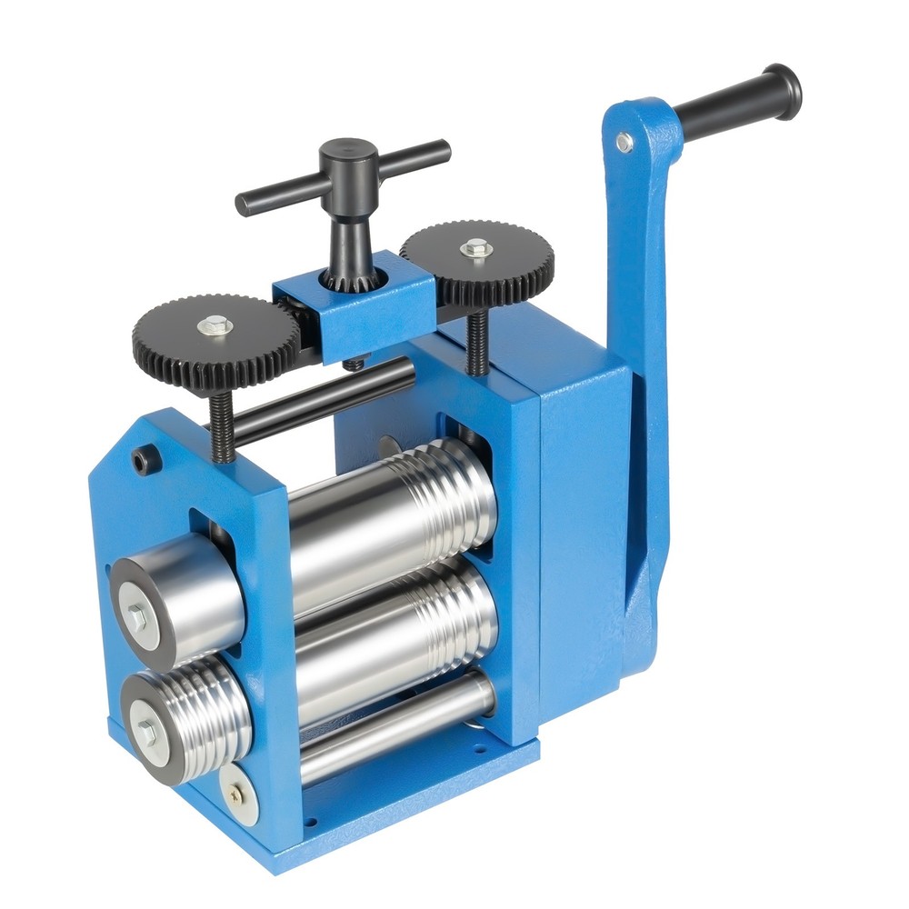Jewelry Rolling Machine Manual Roller Combination Metal Tools Rolling Mill 6.5mm