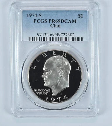 1974-S Clad Eisenhower Dollar PR69 DCAM PCGS