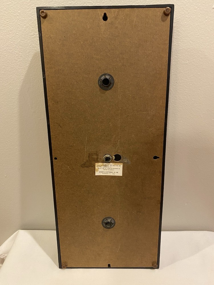 Vintage Springfield Weather Station, Thermometer/ Barometer/ Humidity Plastic