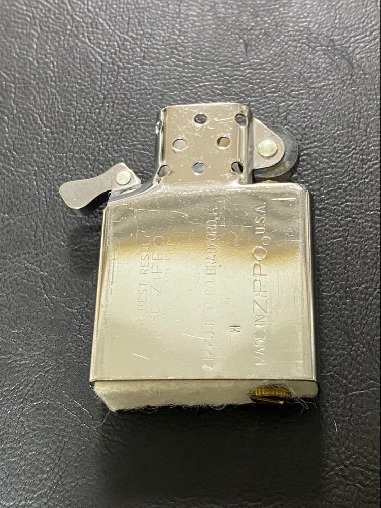 Zippo Palau Micronesian Charm Silver Etching One Sided Processing Lighter Japan