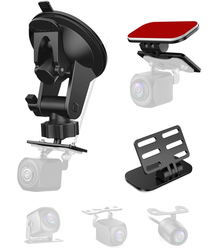 Rear Camera Mount(2 Pcs),Universal Rear Window Camera Mount,Adjustable Back W...