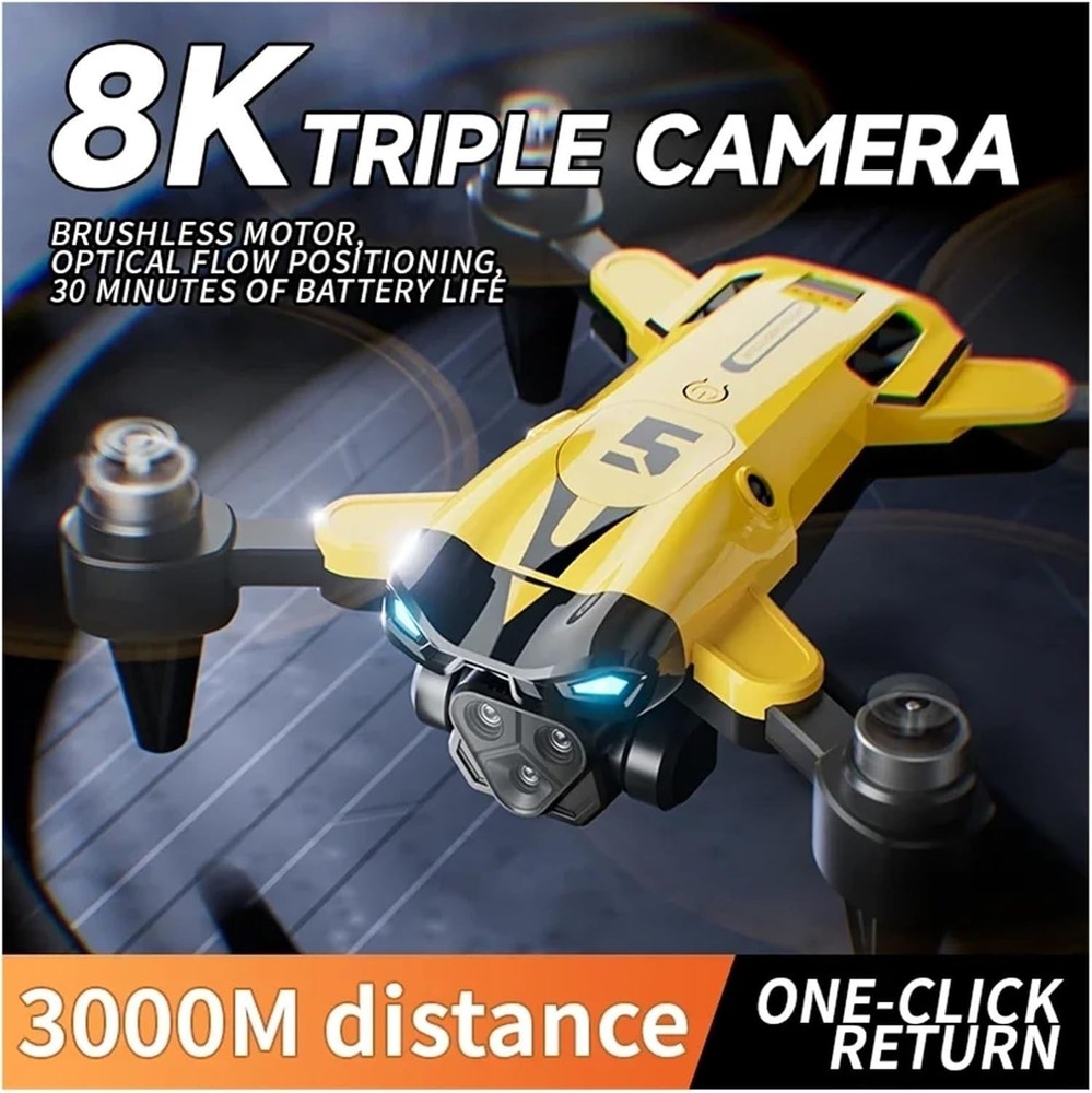 M5 Drone 5G Wifi GPS Obstacle Avoidance FPV Foldable Drone Optical Flow Switchin