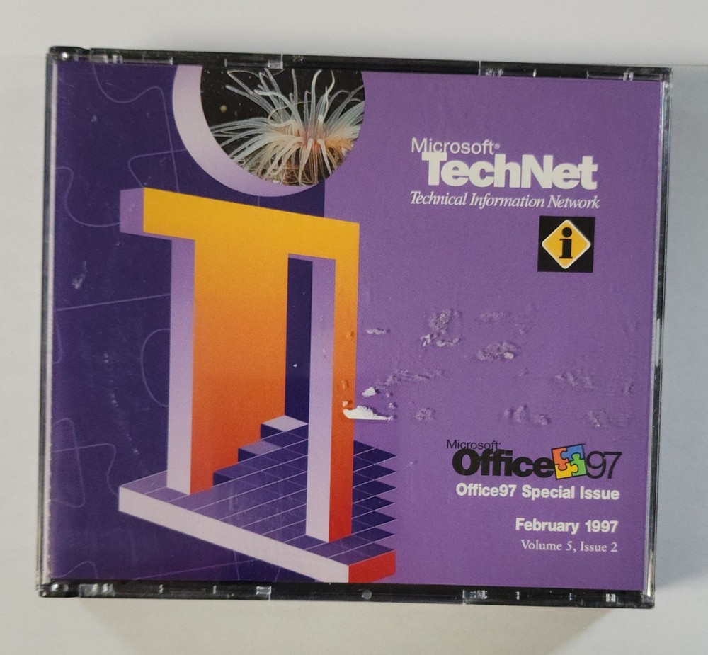 Lot - 7 - Microsoft TechNet CD's From '96 and '97 - Tested