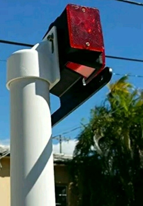 Boat Trailer Brake Light Mount Guide 2" Inch PVC Adapter. Ezmount