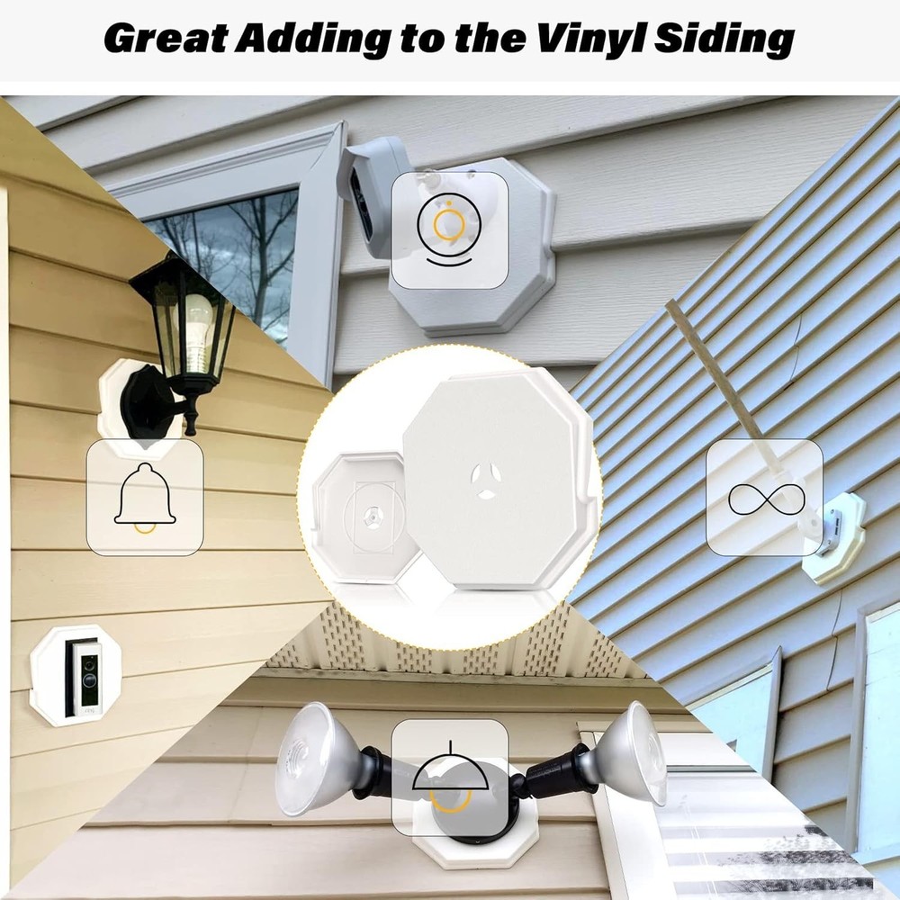 Easy Install Vinyl Siding Mounting Block, 2 Pack