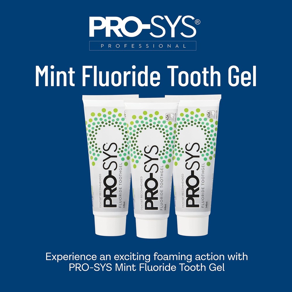 ® Mint Fluoride Toothpaste Gel, ADA Approved, Prevents Cavities, Gingivitis, ...