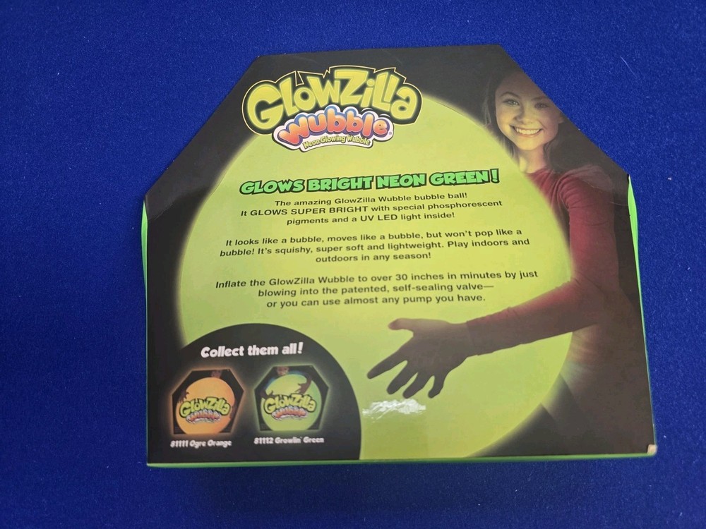 GLOWZILLA SUPER WUBBLE Bubble Ball Lg Size.. Unopened