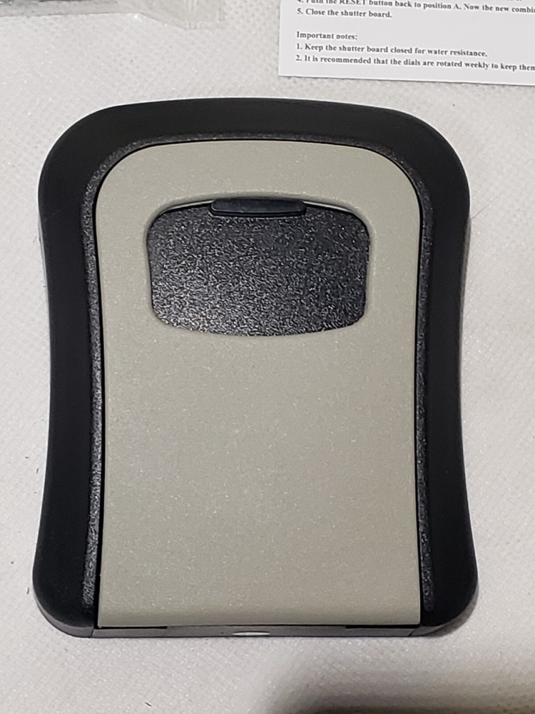 4 Digit Combination Key Lock Box Wall Mount Safe Security Storage Case Eilin