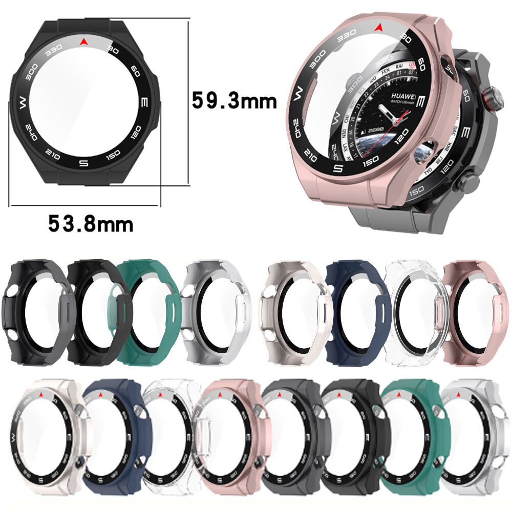 Tempered Glass Protector Screen Watch Protective Case For Huawei Watch Ultimate