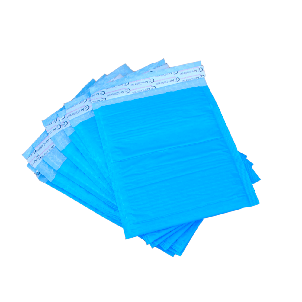 AirnDefense 400 #2 8.5X12" Blue Poly Bubble Mailers Shipping Padded Envelope