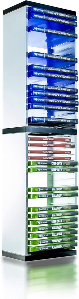 Universal Game Storage Tower for PS5 Xbox - Holds 36 Discs