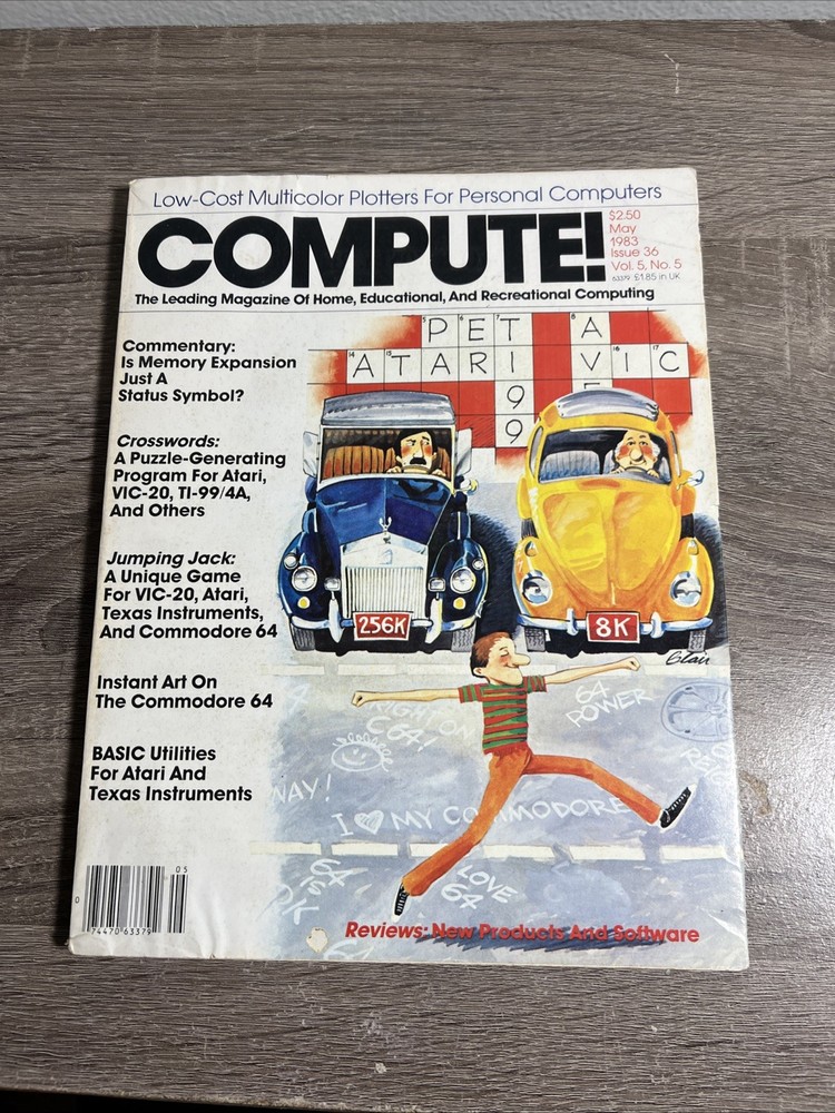 Compute! Magazine May 1983 Atari Commodore CPM Gaming Software Ads Articles etc