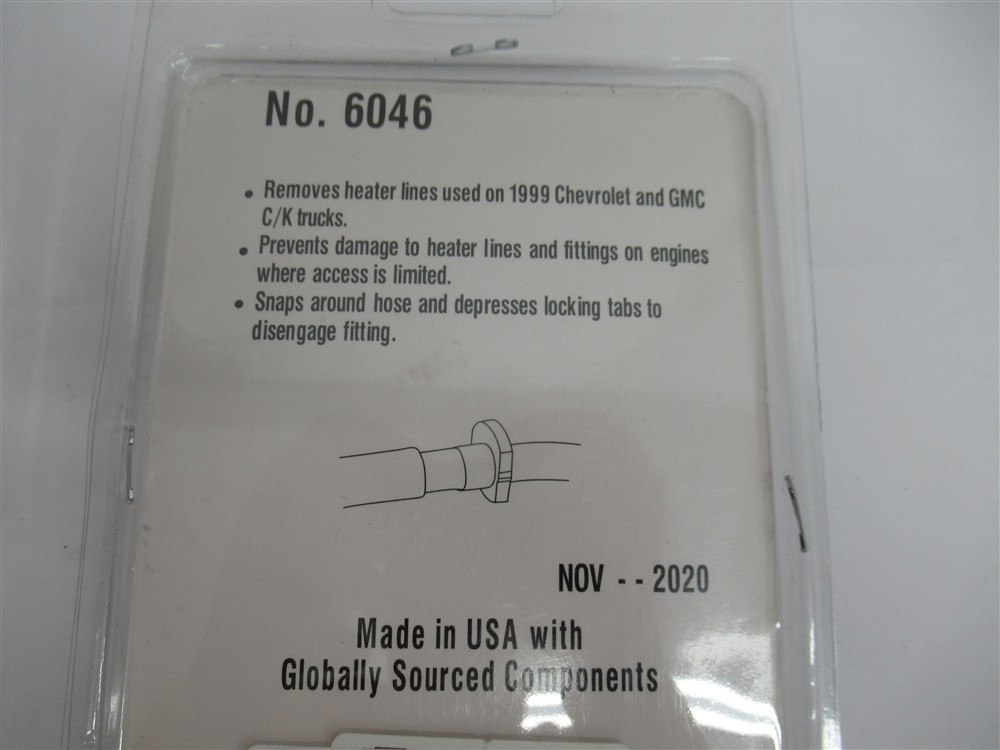 OTC 6046 GM Heater Line Quick Connect Release Tool