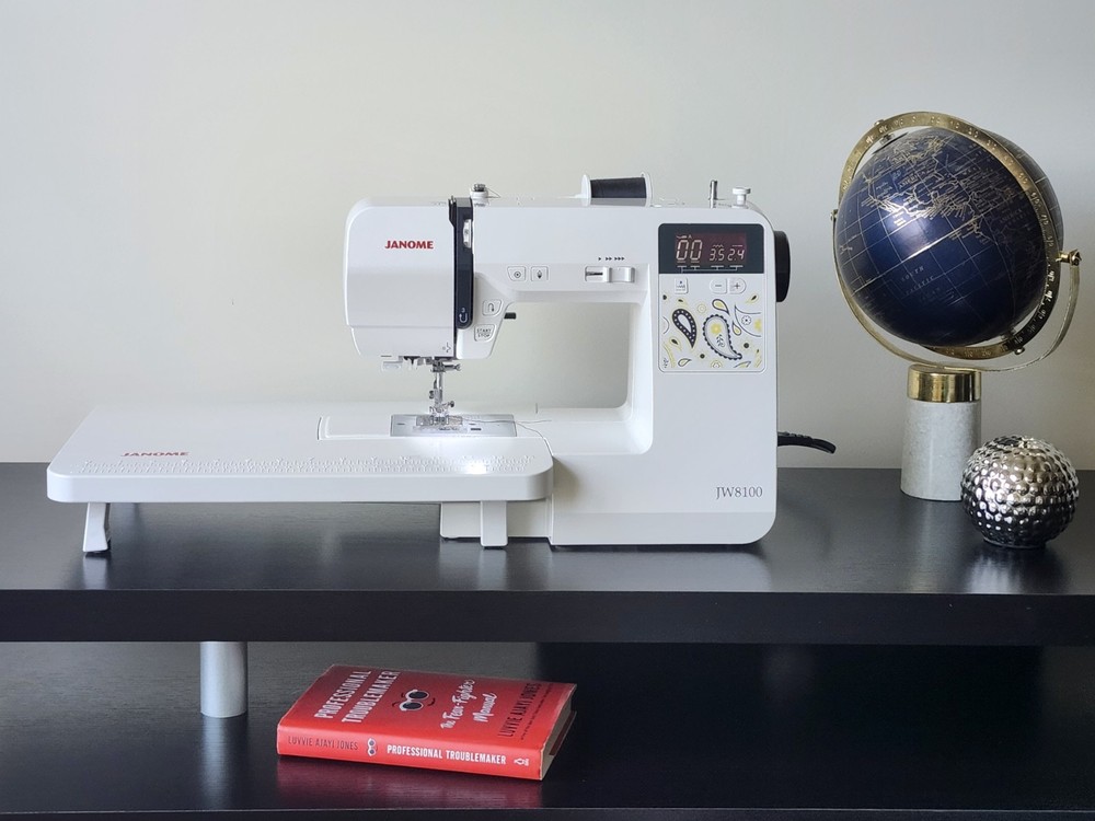 Janome JW 8100 Fully-Featured Computerized Sewing Machine w/ Carrying Case