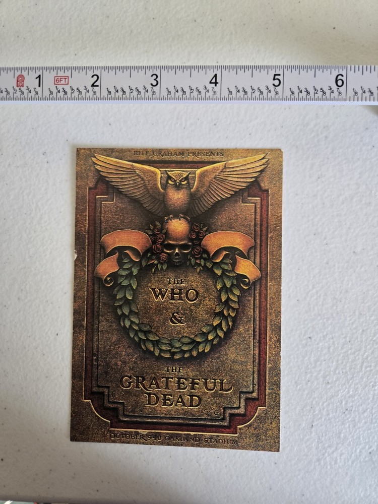 The Who & The Grateful Dead Postcard