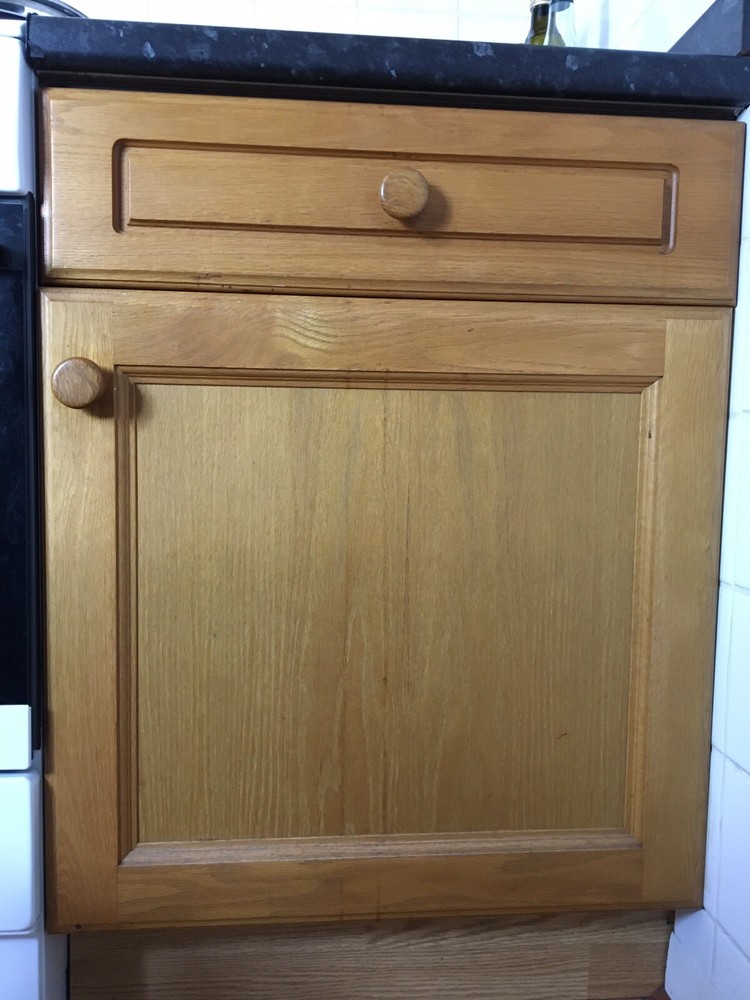 Pine Kitchen Base Cupboard Door - Right Opening X2