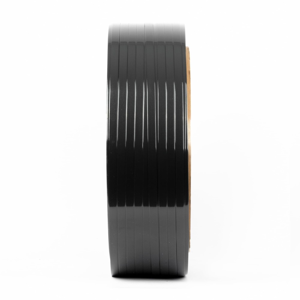U.S. Solid 1/2" x 0.02" x 2952ft Polyester PET Strapping Black