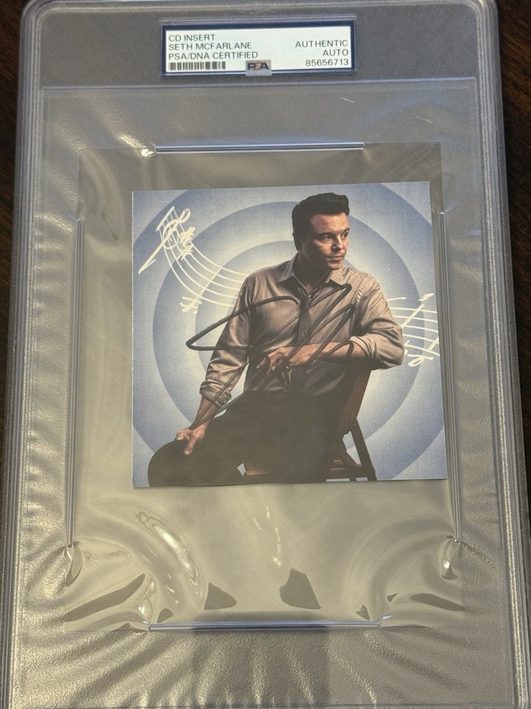 Seth MacFarlane Signed CD Insert “Lush Life” PSA!!