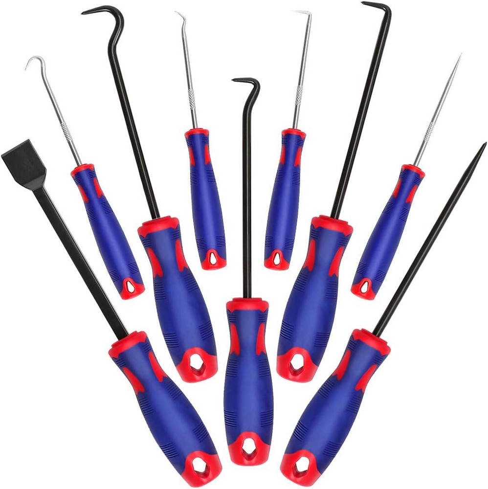 WORKPRO Precision 9 Pcs Pick and Hook Set W/Scraper Automotive Hand Tools Set