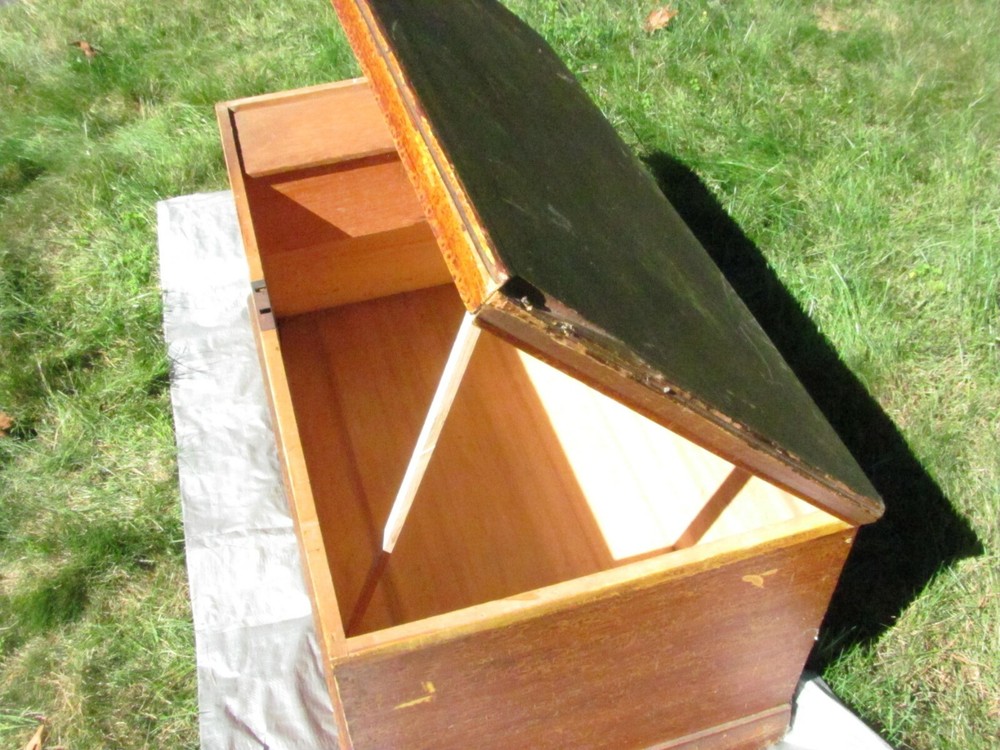 Antique Grain Painted Blanket Chest c. 1850