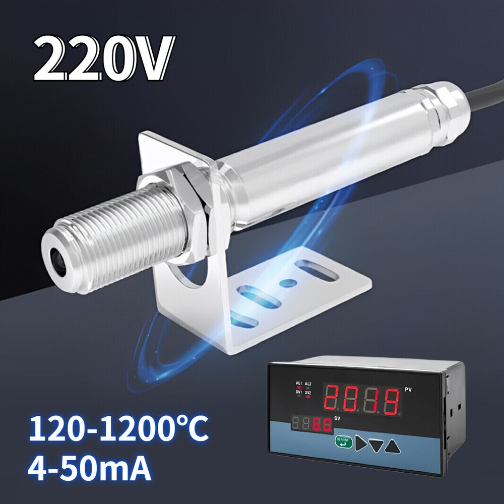 Infrared Thermometer Sensor Industrial Temperature Controller Non-contact 220V