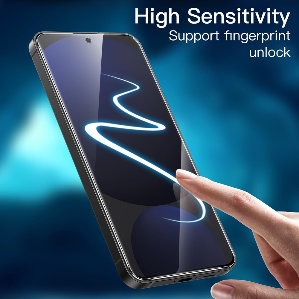 Screen Protector for Samsung Galaxy S24 FE with Camera Lens Protector, 2-Pack