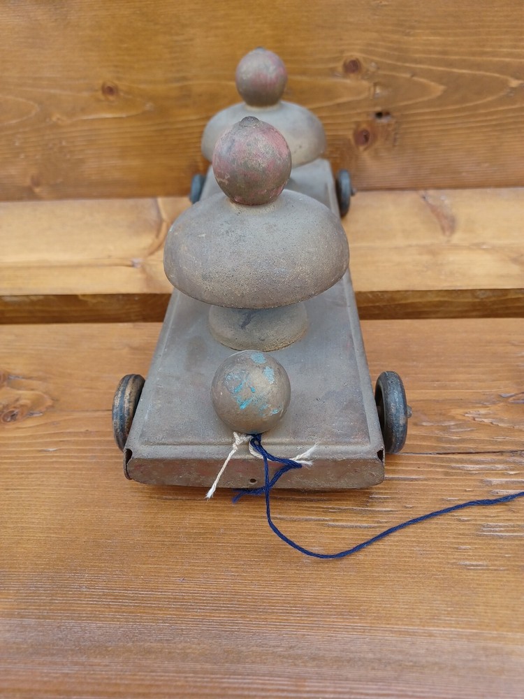 Antique Two Bell Pull Toy Works
