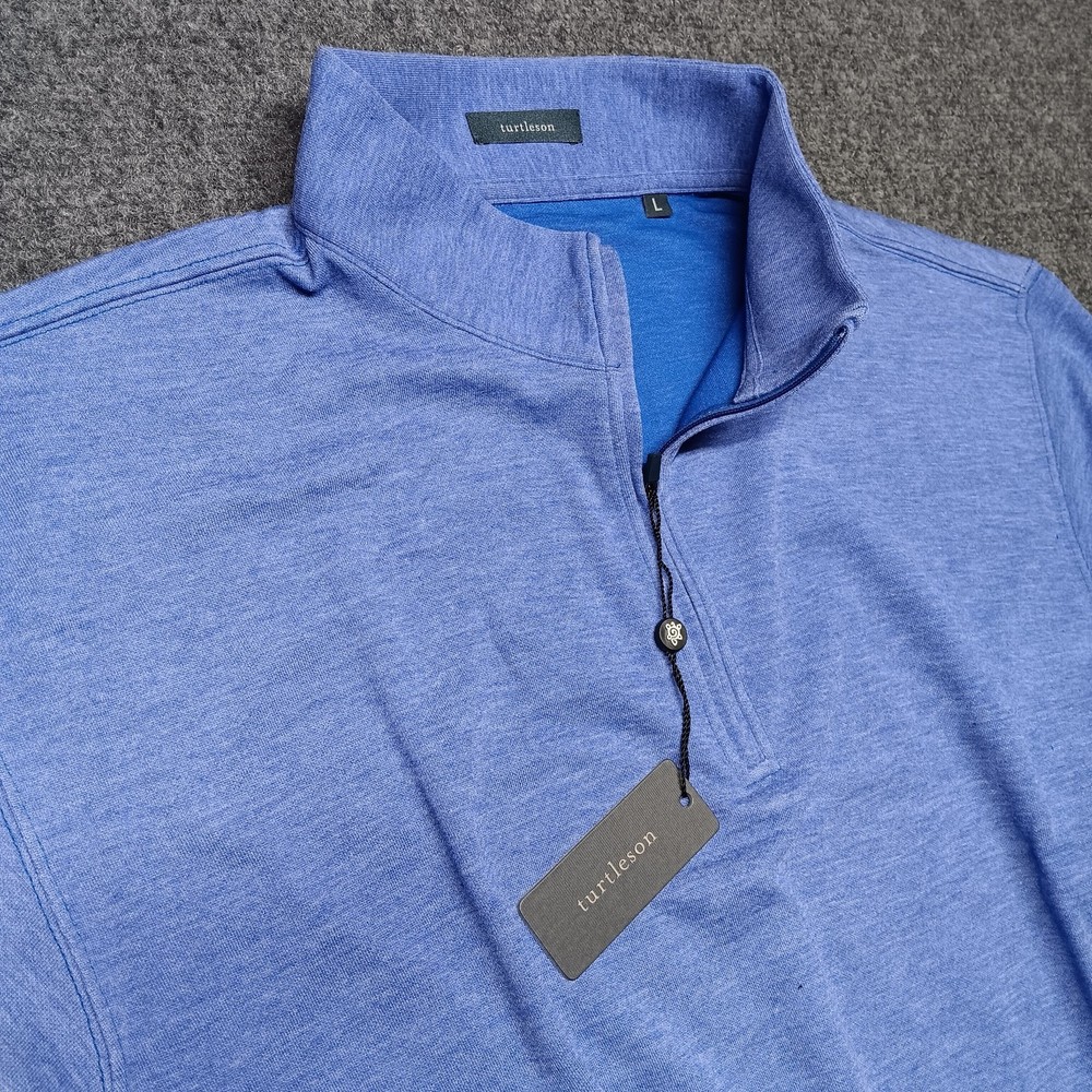 Turtleson wallace quarter-zip pullover marine large NWT original packaging