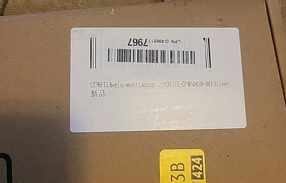 LTPRPTS Replacement Laptop Upper Case Palmrest NonBacklit Keyboard Assembly Part