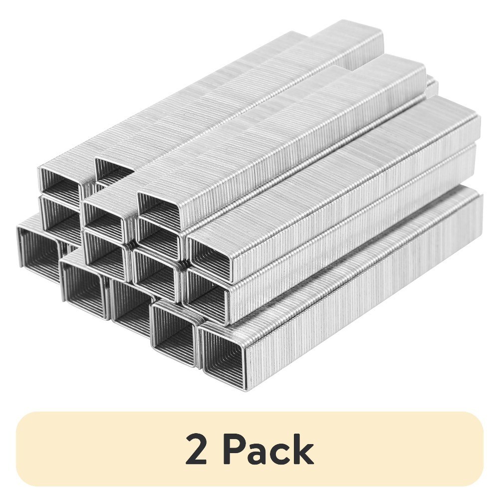 Light Duty Staple Assortment 2100 Pieces Multiple Sizes 1/4 5/16 3/8 for DIY and