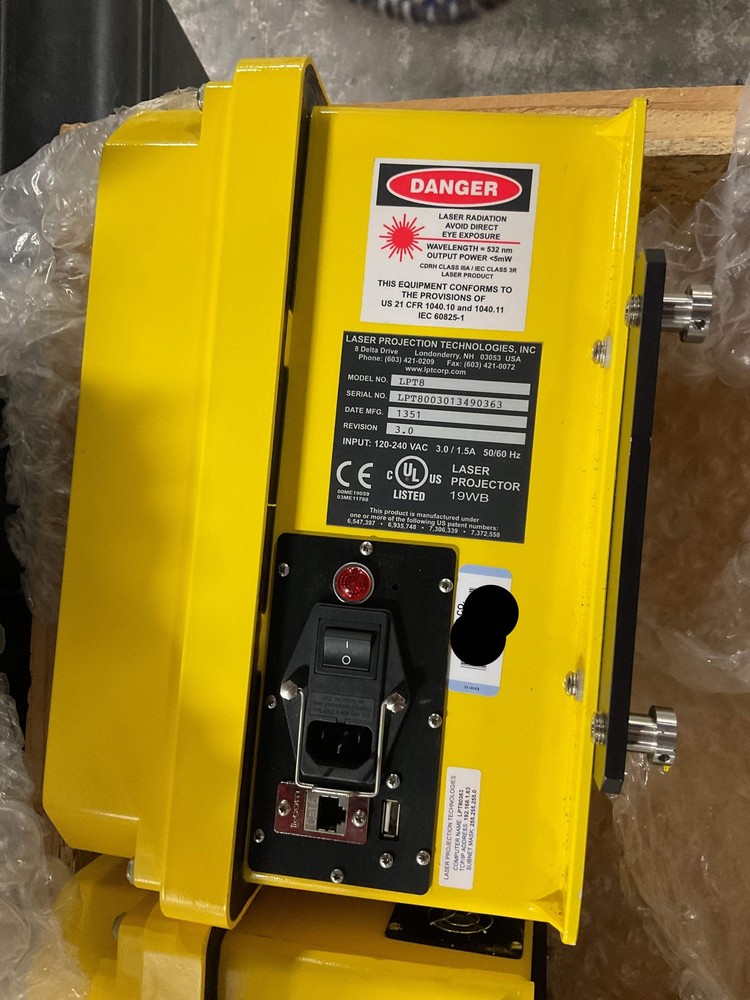 LASER PROJECTION TECHNOLOGIES 3D LASER PROJECTOR LPT8 - PREOWNED