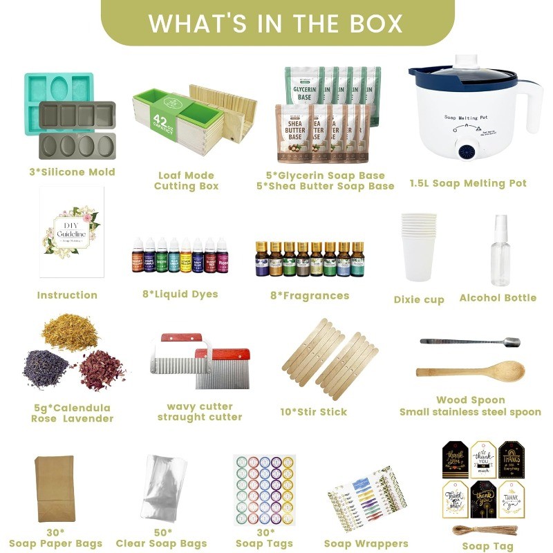 Deluxe Soap Making Kit for Soap Making, DIY Soaps Making Full Set Kits Includes