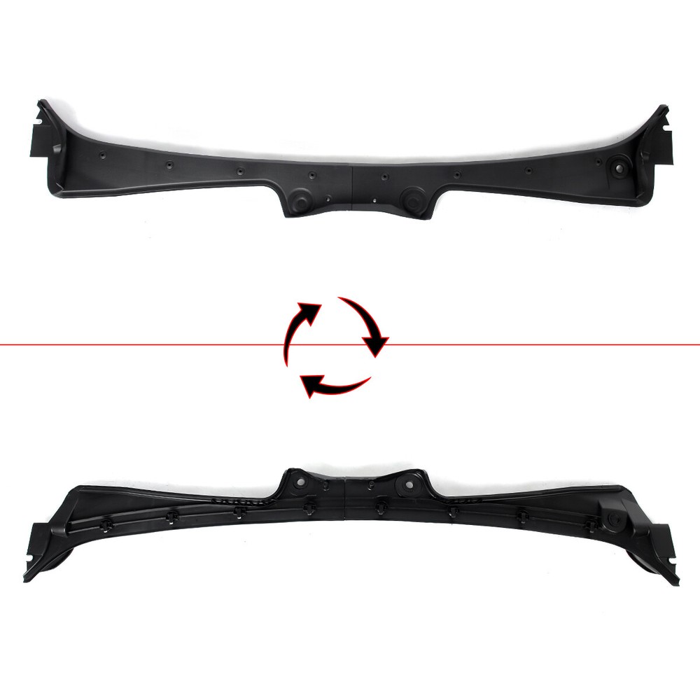 Fit For BMW E60 E61 2003-2010 Front Windshield Wiper Cowl Trim Panel Cover Black